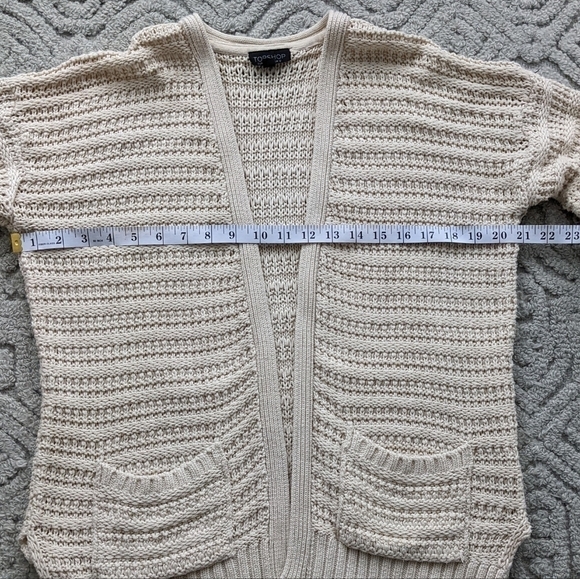 TOPSHOP boho southwestern cotton blend textured knit cardigan size 8 @F - Picture 3 of 12